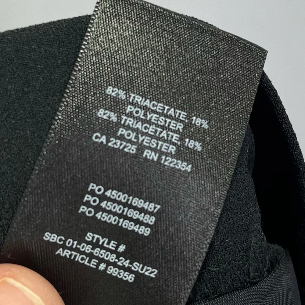 Aritzia Babaton Conan Cropped Pant Crepe Trousers Mid Rise Pull On Slim Leg - Picture 7 of 7